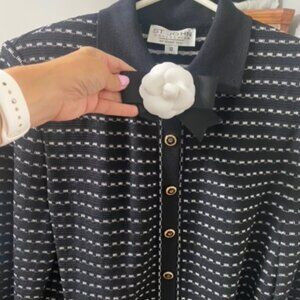 St. John button up sweater